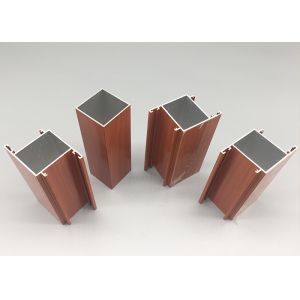 6063 T4 Senegal Wood Finish Aluminium Profiles , Anodized Aluminum Extrusions
