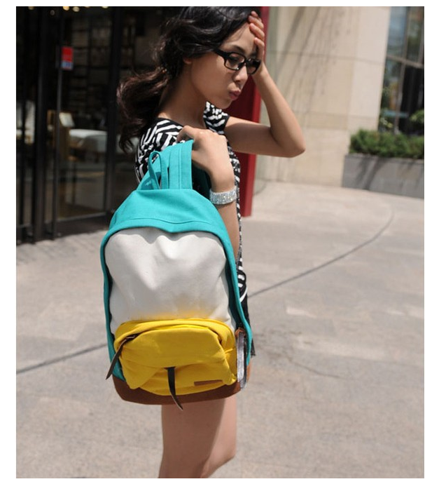 Fashion canvas backpack