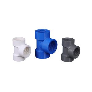 Quality Bedroom Three Way Tee PVC Pipe And Fittings Heat Resistant 3 Way Tee Pvc Fitting for sale