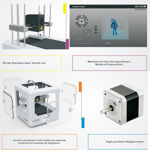 Christmas Gift Childrens 3D Printer Make Any Models Automatic Grade