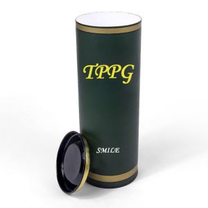 UV Coated Cardboard Wine Tube , Embossing Wine Storage Boxes Cardboard
