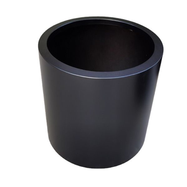 Different heights and sizes modern metal garden planter black small flower pot