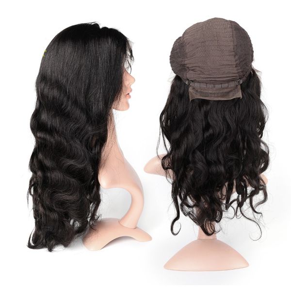 Buy Body Wave Swiss Human Hair Lace Front Wigs No Shedding No Tangle at wholesale prices
