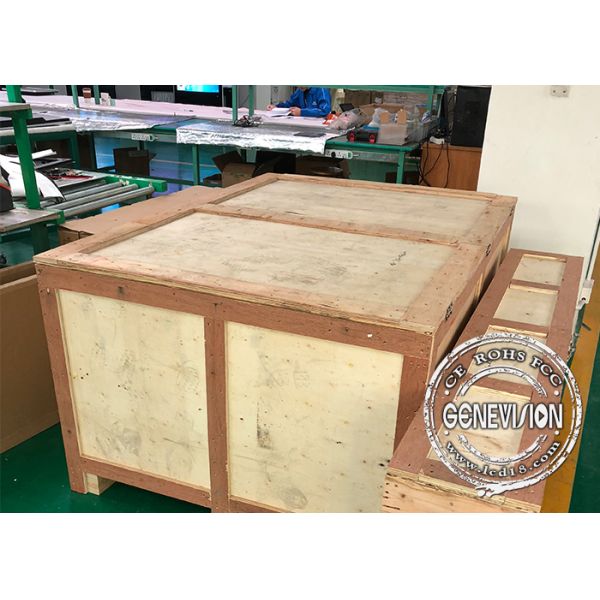 55inch Samsung Panel Infrared Touchscreen DID Video Wall , High Brgithness 3.5mm Bezel Big Screen Wall Stand