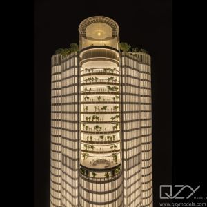 Custom Architecture Mockup Miniature Building Models 1:200 China Resources Snow