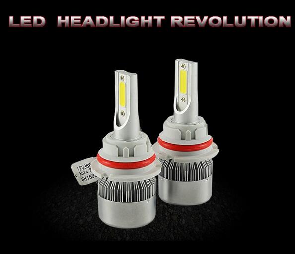 12V 36W 3800lm H3 / H4 / Car Led Replacement Headlight Bulbs Kit 6000K