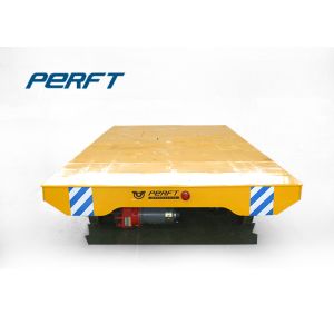 Customized Tonnage Battery Transfer Cart on Rail For Industry , yellow