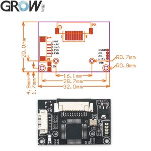 Grow R303 FPC1020 Capacitive Fingerprint Module with Free SDK For Andorid