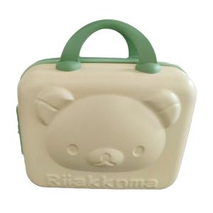 Zipper Closure Portable Lightweight Professional Makeup Storage Box Cartoon