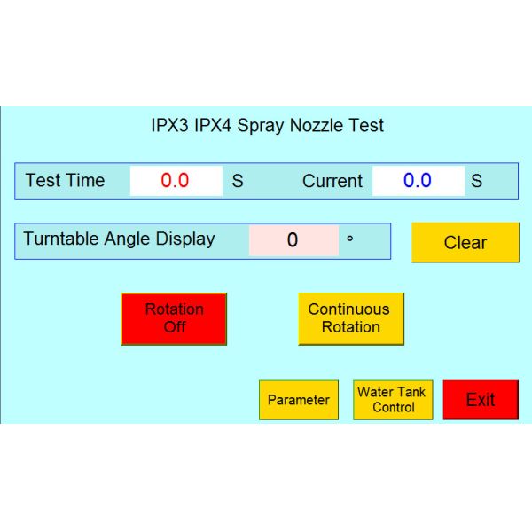 60Hz 800L Water Tank Spray Nozzle Test System IP Test Equipment