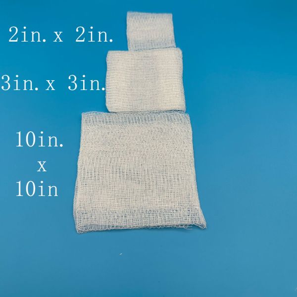 Medical Surgical Absorbent Cotton Compresses Gauze Swab Pad Quality Compresses 2"x2"/3"x3"/4"x4"
