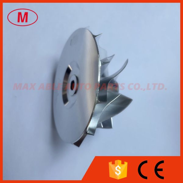 CT26 53.11/71.00mm 6+6 Blades Turbocharger aluminum 2618/milling/billet compressor wheel