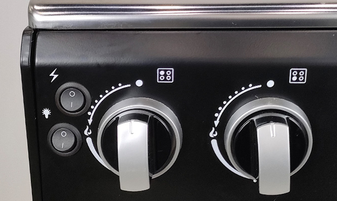 Free Standing 4-Burner Gas Cooker Range 50cm White Stainless Steel Oven with Grill for Household Electric Power Source 7