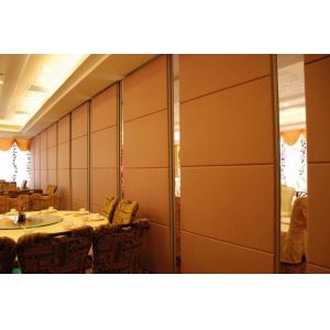Hotel Leather Surface Acoustic Room Dividers , Panel Thickness 65 mm