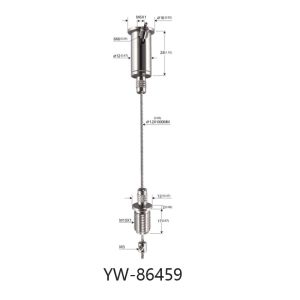 Wine Cabinet Wire Suspension Hanging Kit Wall To Wall YW86455