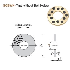 Selflubricating Plain Bearing Bush Oilless Metal Sliding