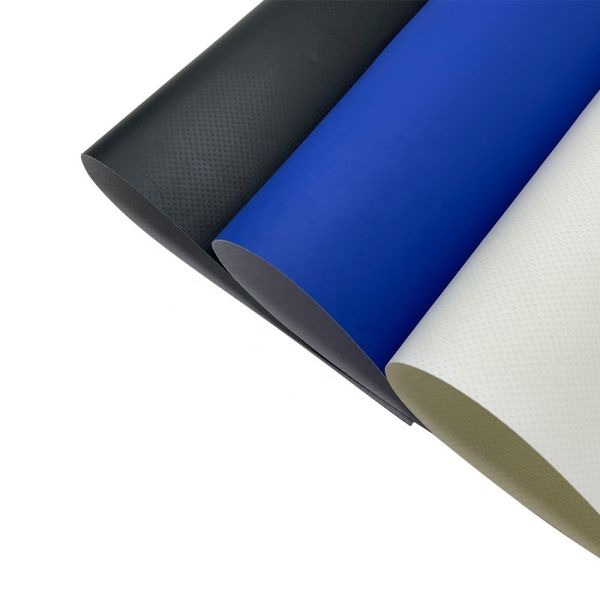 650 Gsm PVC Coated Fabric 0.4-1.0mm Tarpaulin Tarpoline Material Roll Per Meter