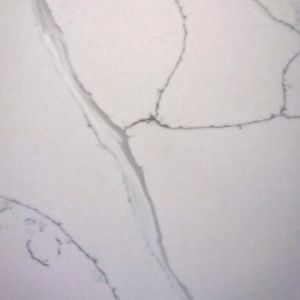 3200×1800×18MM White Calacatta Quartz Stone Leathered Treatment