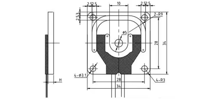Full Bridge Body Scale Micro Load Cell Series RJ134 10kg 30kg 50kg 75kg 100kg 150kg Small