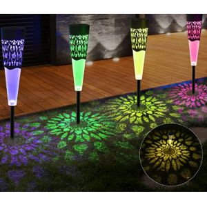 Landscape Solar Powered LED Garden Lights ABS Material High Brightness