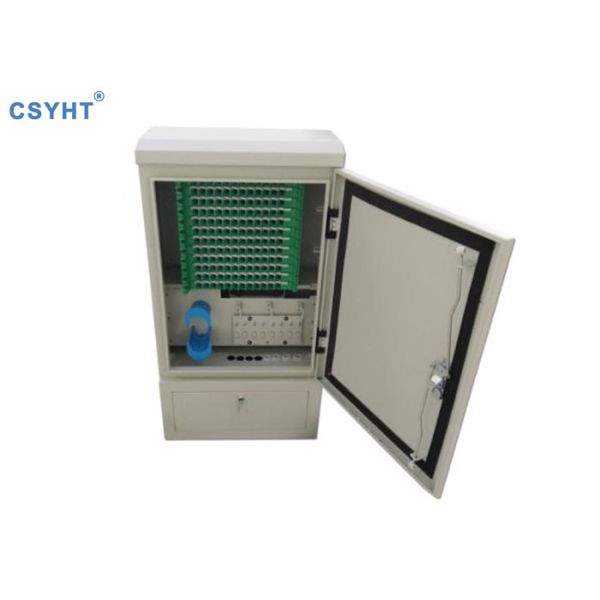 Buy FDH 144 Fibers Optical Cross Connection Cabinet SC Adapters Cold Roll Steel IP65 at wholesale prices