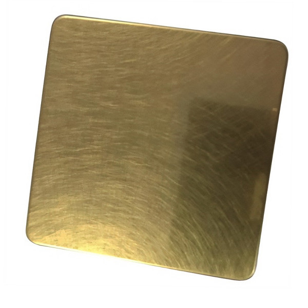 Buy 201 304 Etching 8K Mirror Finish Stainless Steel Sheet Gold Color For Elevator Lift at wholesale prices