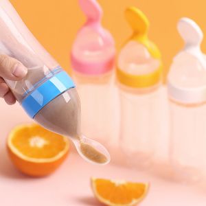 Baby Silicone Squeeze Spoon 90ml Children'S Food Complementary Bottle