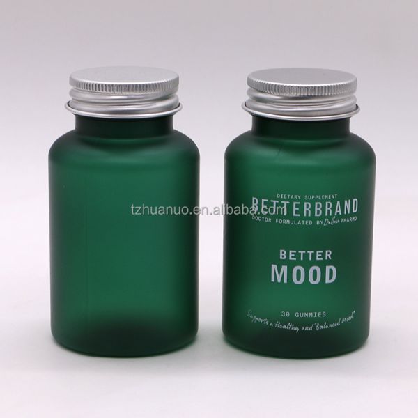 250ML Customizable PET Medical Plastic Bottle for Pill Capsule in Matte/Frosted Color
