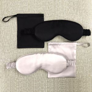 Pink Mulberry Silk Sleep Mask Travel Use With Gift Boxes