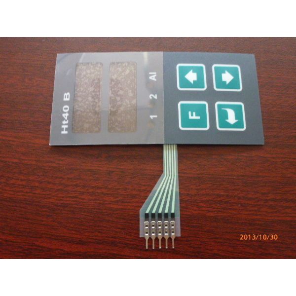 Buy Custom Metal Dome PCB Membrane Switch Panel , With Black Overlay at wholesale prices
