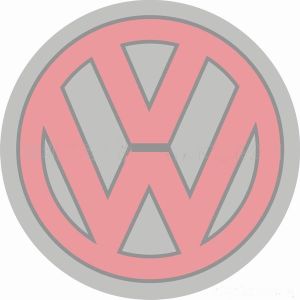 customized light up el logo// el sticker/ el badge