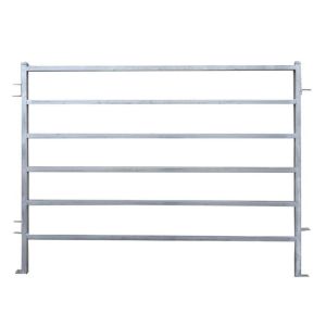 1.8M x 2.1M Heavy Duty Portable Cattle Yard Panel 5 Oval Bars 2.5mm Thick