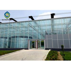 China 100% Horticultural Glass Greenhouse on sale