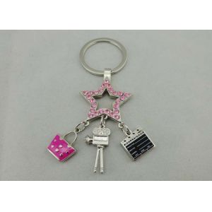 Zinc Alloy Promotional Keychain , Nickel Plating Hollywood Key Chain
