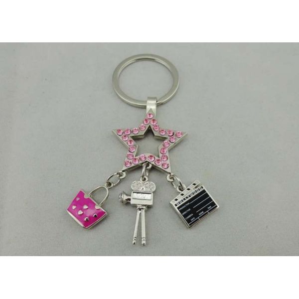 Buy Zinc Alloy Promotional Keychain , Nickel Plating Hollywood Key Chain at wholesale prices