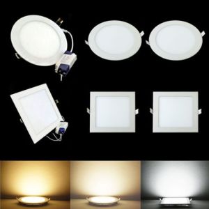 12w Round, Cool White 6000-6500k Super Bright Ultra-thin LED Panel Light Ceiling