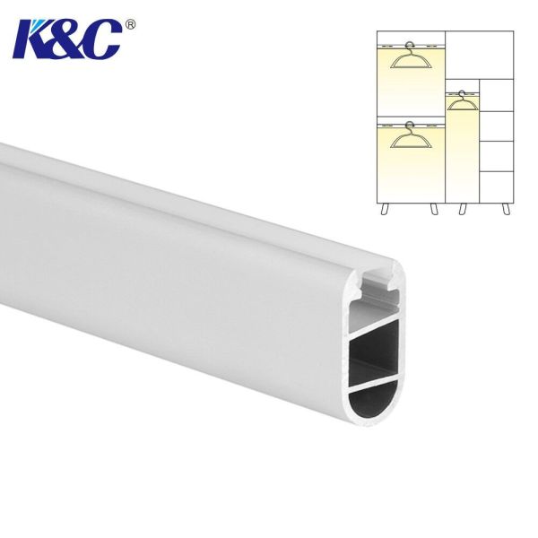 Buy Cabinet Wardrobe Mounted LED Mounting Channel With PMMA PC Cover at wholesale prices