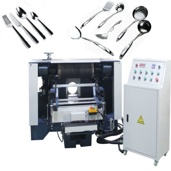 Semi-Auto Single sided Cutlery Mirror Polishing Machine for Knives Spoons Forks