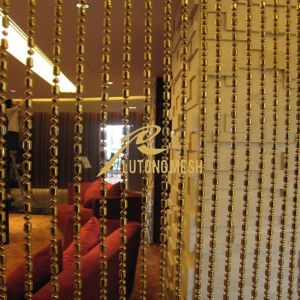 Metal bead curtain hotel room curtain