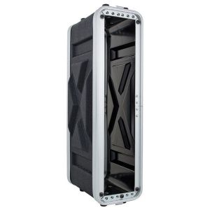 Compact 2U Shallow Rack Case Portable And Protective Black Color