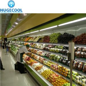 Supermarket Multideck Refrigerated Display Cabinet Customized Capacity