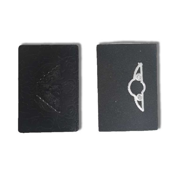 Black Sliver Clothes PU Leather Label Custom Jeans Metal Logos Sewing Label Patches for Handbag Garment Metal Labels Free Sample