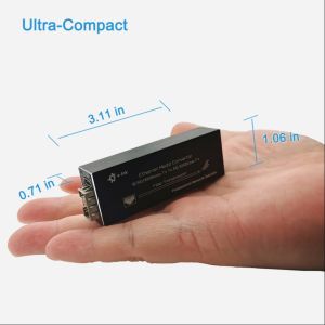 Mini 10/100/1000BASE-T to 100/1000BASE-X SFP Gigabit Ethernet Media Converter