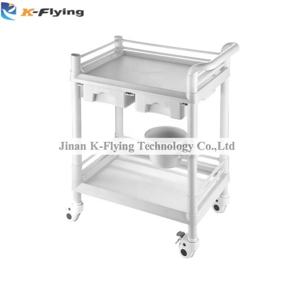 Buy Treatment nursing Trolley Cart Abs Plastic Hospital Medical trolley at wholesale prices