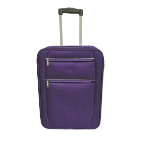 China 170T Polyester ODM Purple 600D EVA Oversized Suitcase on sale