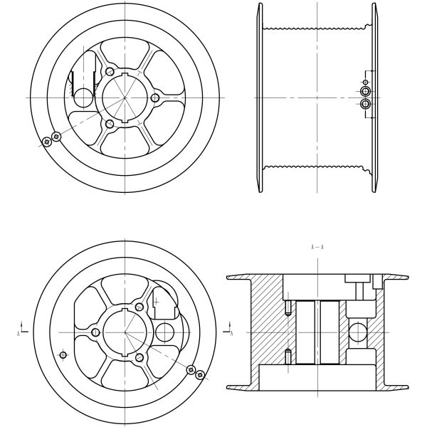 Alloy Steel Spooling Device LBS Grooved Drum Crane Winch