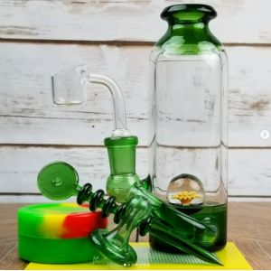 6Inches Small Handy Borosilicate Glass Bongs Smoking Water Pipe