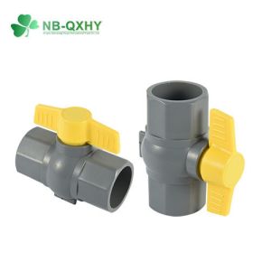 China Middle East Free Sample Grey PVC Octagonal Ball Valve 1/2 to 4 Inch Glue Connection Form on sale