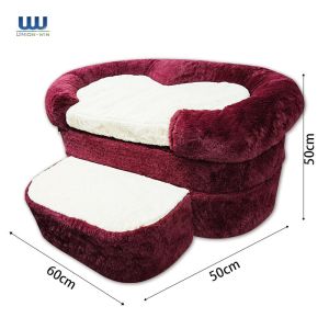 Non Slip Balanced Two Step Dog Stairs Steps Ramp High Density Foam