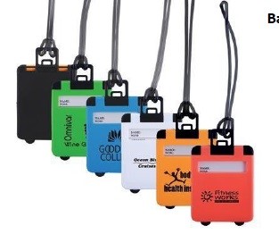 Buy New customed print logo promotional Abs luggage shape bag luggage tags label gifts at wholesale prices